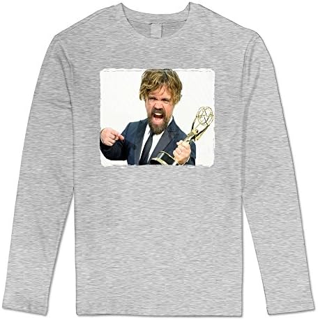 Shichuang Men's Emmy Best Male Supporting Role Award Leprechaun Comedy Peter Dinklage Pixels Game Of Thrones Long Sleeve T-shirt M Ash