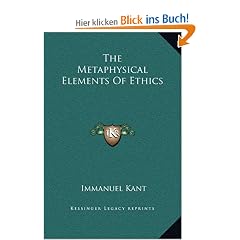 The Metaphysical Elements of Ethics
