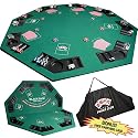 8-Person Felt Poker Tabletop