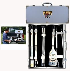 Pittsburgh Pirates 8pc. BBQ Set w/Case - MLB Baseball - Fan Shop Sports Team Merchandise