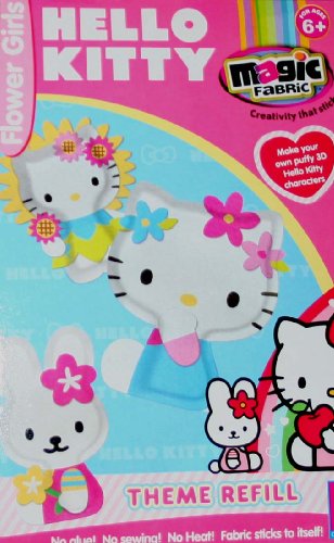 Hello Kitty Magic Fabric Creation Studio Refill - Flower Girls Picture