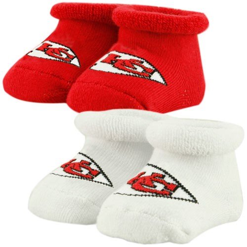 Kansas City Chiefs Infant Red 2-Pack Bootie Socks