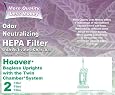 2 Pack, Hoover Windtunnel Upright HEPA Filter with Odor Neutralizing Activated Charcoal, Compare With Hoover Part # 40140201, 43611-042