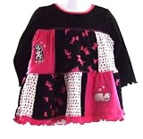Boutique Patchwork Puppy Love Baby/Toddler Swing Top (long sleeved)