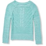 THE CHILDREN'S PLACE(ザ・チルドレンズプレイス) オープンニットセーター アイスミント トップススウェット 7～8歳【並行輸入】