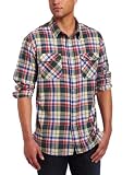 51gI0Act3ML. SL160  Just A Cheap Shirt Mens Colorful Jachs Plaid Shirt,Navy/Green,Small