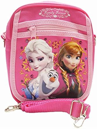 Disney Frozen Princess Elsa and Anna School Backpack &amp; Frozen Hot Pink Mini Shoulder Bag for Kids