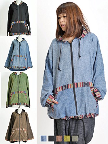 (マーライ) MARAI アジカジ オーバーサイズ ゲリ織り パーカー