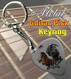 Tupac Metal Guitar Pick Keyring