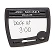 Quartet Tack and Write Nameplate, 9 x 10.5 x .75 Inches, Black (25035)