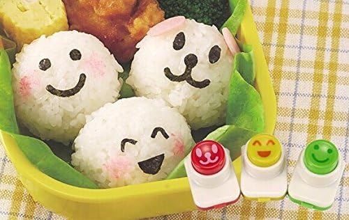 Barboola Bento Accessories Cute Seaweed Nori Punch Decorating Tool Sushi Shape Mold(3 Smile Types)