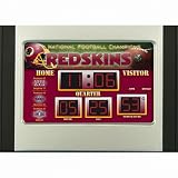 Washington Redskins Scoreboard Desk Clock