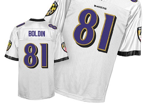 Jerseys Baltimore Ravens 81 Anquan Boldin White Authentic Football Jersey Size 48-56 (Please Select the Size When You Order, Can Do Drop Shipping)