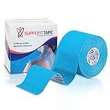 XL Kinesiology Tape (20% More Blue Stretch Tape 5cm x 6mtr) - Ultra Stick Wrap for Sport & Therapy Only Used by Pro - Ideal for Pain & Injury