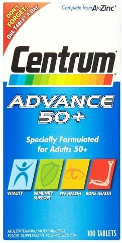Centrum Advance 50 Plus Complete A-Z Multivitamins, 100 Tablets by Centrum