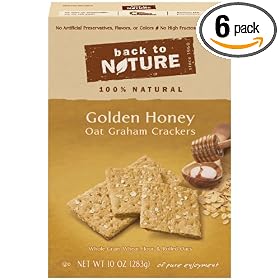 Back To Nature Golden Honey Oat Grahams, 10-Ounce (Pack of 6) by Back to Nature