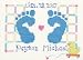 Baby Feet Counted Cross Stitch Kit - 7X5 14 Count