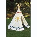 7.5-Foot Plains Hideaway Tee Pee with Paints and Brush