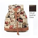 Women's Small Backpack Rucksack Fashion Bags Canvas Boutique Design