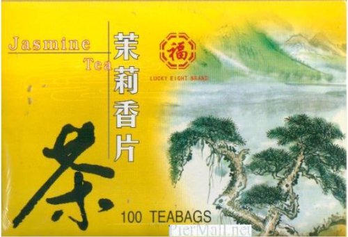 Lucky Eight Jasmine Green Tea - 100 Individually Wrapped Tea Bags (7 Oz)