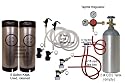 Cornelius Homebrew Kegerator Kit Dual Keg Basic Kit with 5#CO2 and Kegs