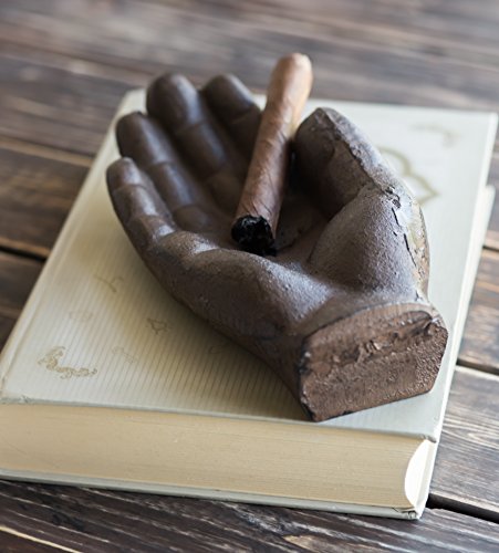 Cigar Ashtray - Cast Iron Hand Antique Ashtray - Use as Outdoor Ashtray or Indoors, Cigarette Ashtray, Personal Ashtray - Decorative Ashtray by Comfify