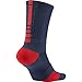 Nike Men's Elite Crew Basketball Socks (LG (Men's Shoe 8-12, Women's Shoe 10-13), Midnight Navy/University Red/University Red)