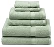 Pike Street 100% Egyptian Cotton 725-Gram 6-Piece Towel Set, Pale Green