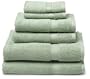 Pike Street 100-Percent Egyptian Cotton 725-Gram 6-Piece Towel Set, Pale Green
