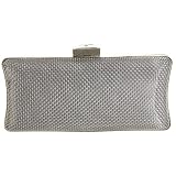 Magid Metal Weave Pillow Clutch