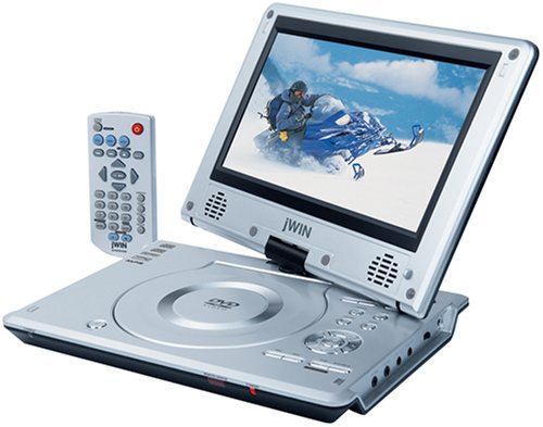 jWIN JDVD762 9-Inch Swivel Screen Portable DVD Player
