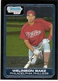 2006 Bowman Chrome Prospect BC213 Welinson Baez (Baseball Cards)