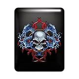 IMAGE OF iPad Case Black Skull With Dragons