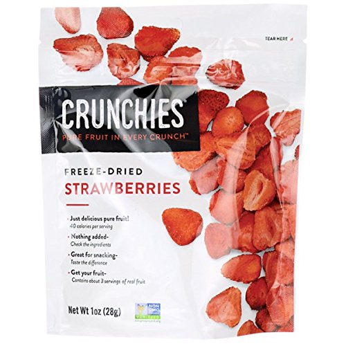 Crunchies Freeze Dried Strawberries Non GMO Nothing Added 1 Ounce