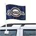 Milwaukee Brewers Navy Blue Car Flag