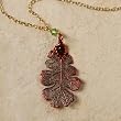 Necklace - Oak Leaf, Iridescent - Reduced, Discontinued