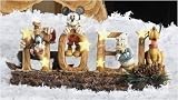 Disney Mickey Mouse Donald Goofy Pluto NOEL Lighted Christmas Decoration #39764