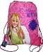New Design!!!! Hannah Montana Pink Drawstring Sling Backpack Cinch Bag, Hannah Montan...