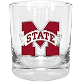 Bergamot Mississippi State Bulldogs Set of 4 Double Rocks Glasses