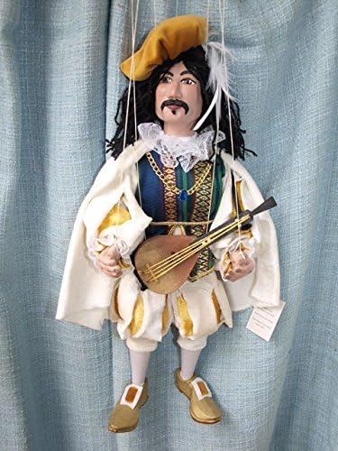 GIOVANNI #1 22 Loutka Marionette String Puppets Approx 18" High Hand Made In Prague Czech Republic
