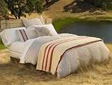 Organic Cotton Pleated Sateen Full/Queen Duvet Cover in Ivory
