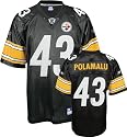 Troy Polamalu Youth Jersey: Reebok Black Replica #43 Pittsburgh Steelers Jersey