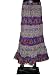Aqua Ivorygold Print Cotton Gypsy Crushed Tier Skirt India Boho