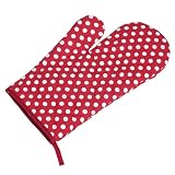 Red Spotty Oven Glove