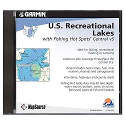 Garmin U.S. Recreational Lakes with Fishing Hot Spots Central v5 # 010-10538-00