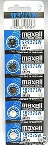 Maxell SR927SW 1.55v 395 Watch Battery. (5pcs Per Pack)