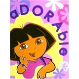DORA ADORABLE FLOWERS FLEECE BLANKET NEW TO AMAZON