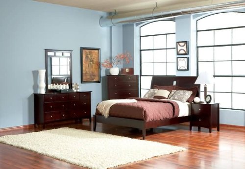 Henley Eastern King Bed In Dark Mahogany Finish by Coaster Furnitur
