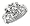 Sterling Silver 4-Piece Celtic Loop Design Puzzle Ring Band, 1/2 in. (12.5mm) wide, size 6