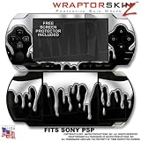 Sony PSP (original) Skin - Chrome Drip On Black WraptorSkinz TM Kit by TuneTattooz TM